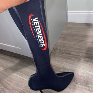 Vetements Black Sock Pump Boots